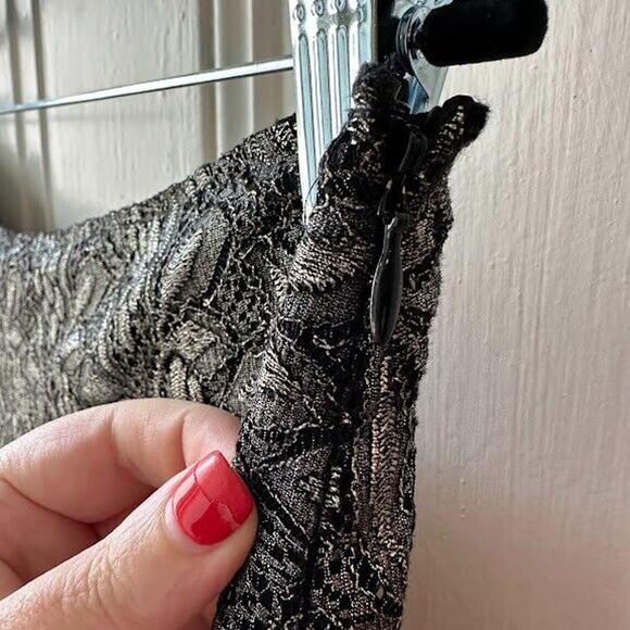 Diane Von Furstenberg Charcoal Lace Mini Skirt - Picture 4 of 7